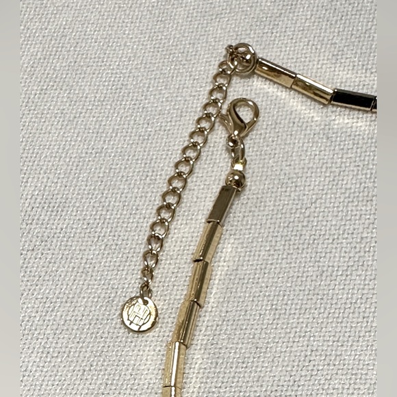 House of Harlow 1960 Leather Station Necklace - Picture 3 of 6